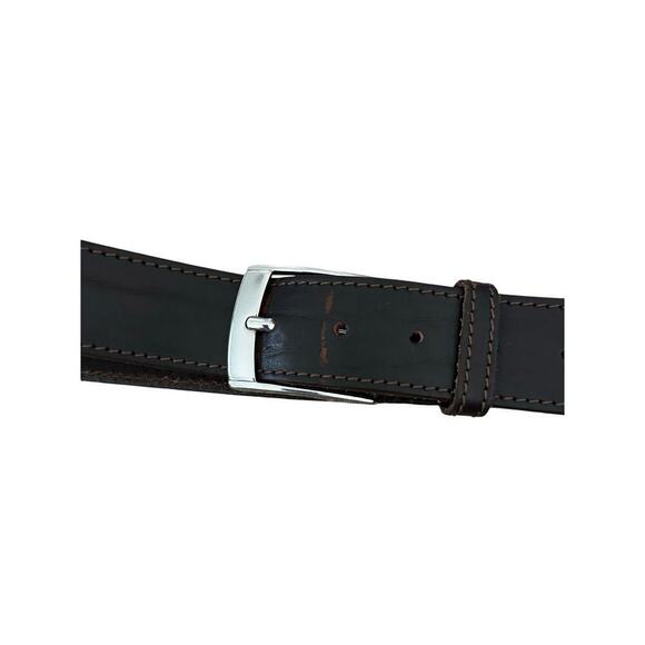Gigidue Men's Black Genuine Leather Adjustable Buckle Belt Size 38 - Picture 1 of 7